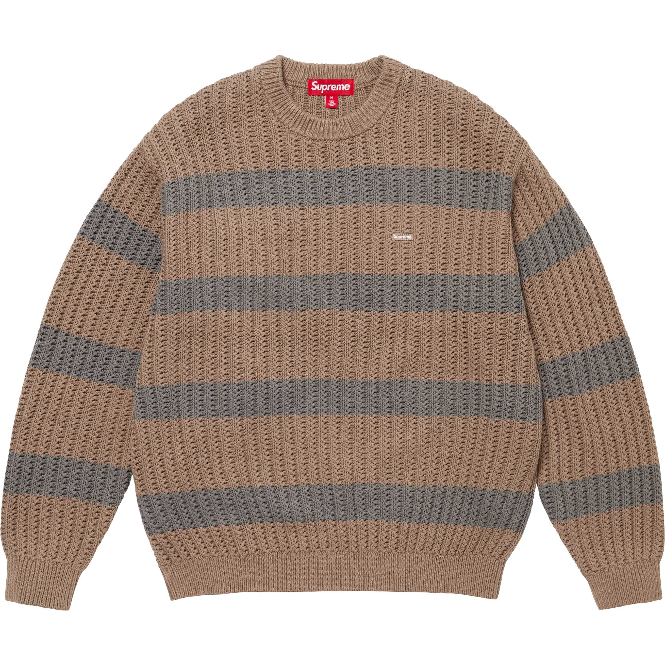 Loose Gauge Stripe Small Box Sweater view 12